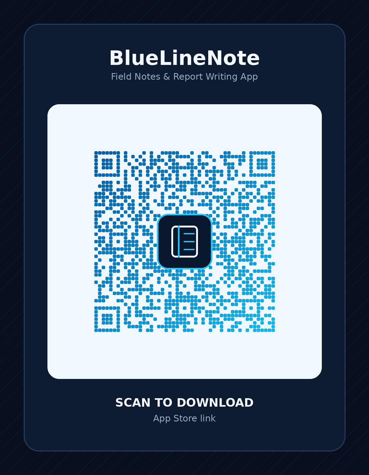 Scan to download BlueLineNote